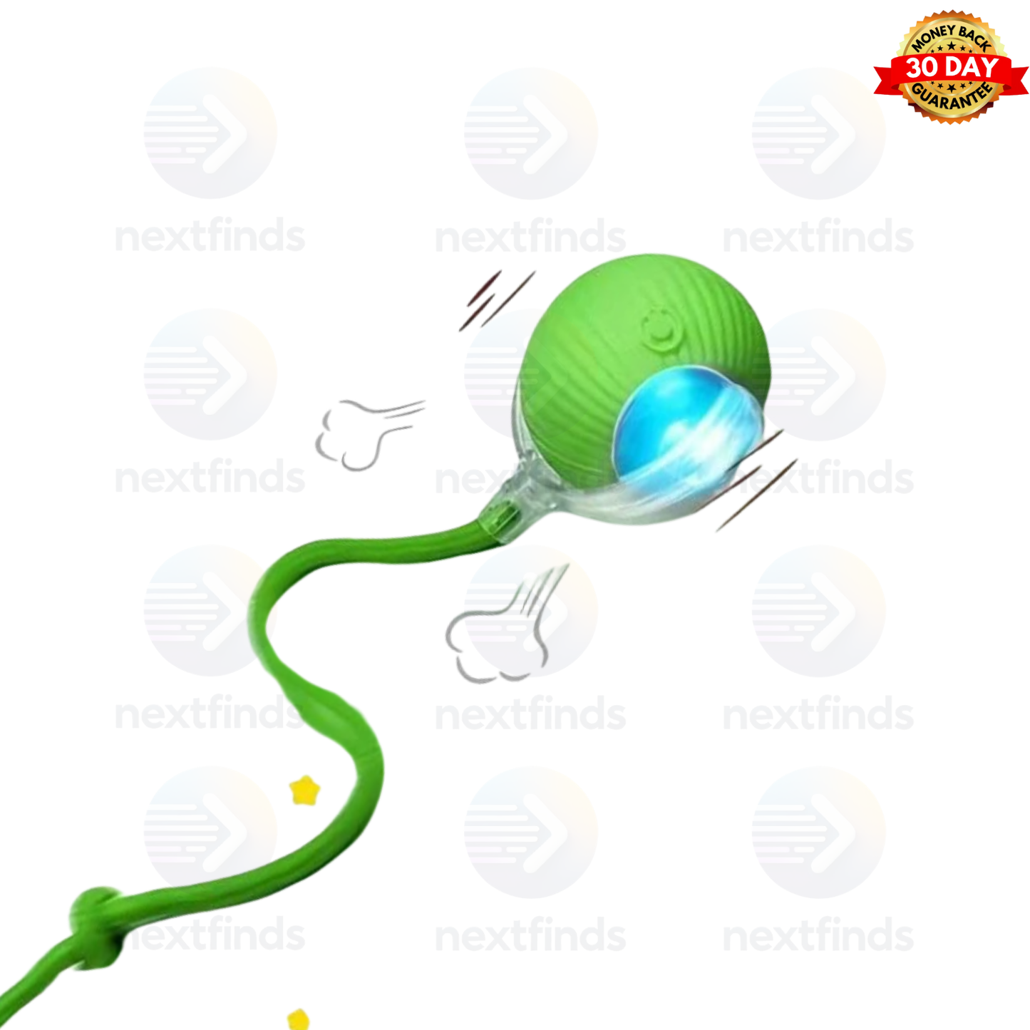 Smart Self-Rolling Pet Ball – Interactive Automatic Toy for Cats & Dogs | USB Rechargeable